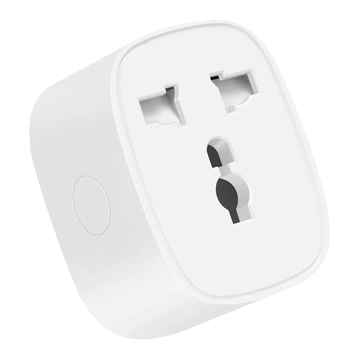 The white smart socket is remotely controlled by home WiFi with a timed switch, which is energy-saving and safe Item Picture