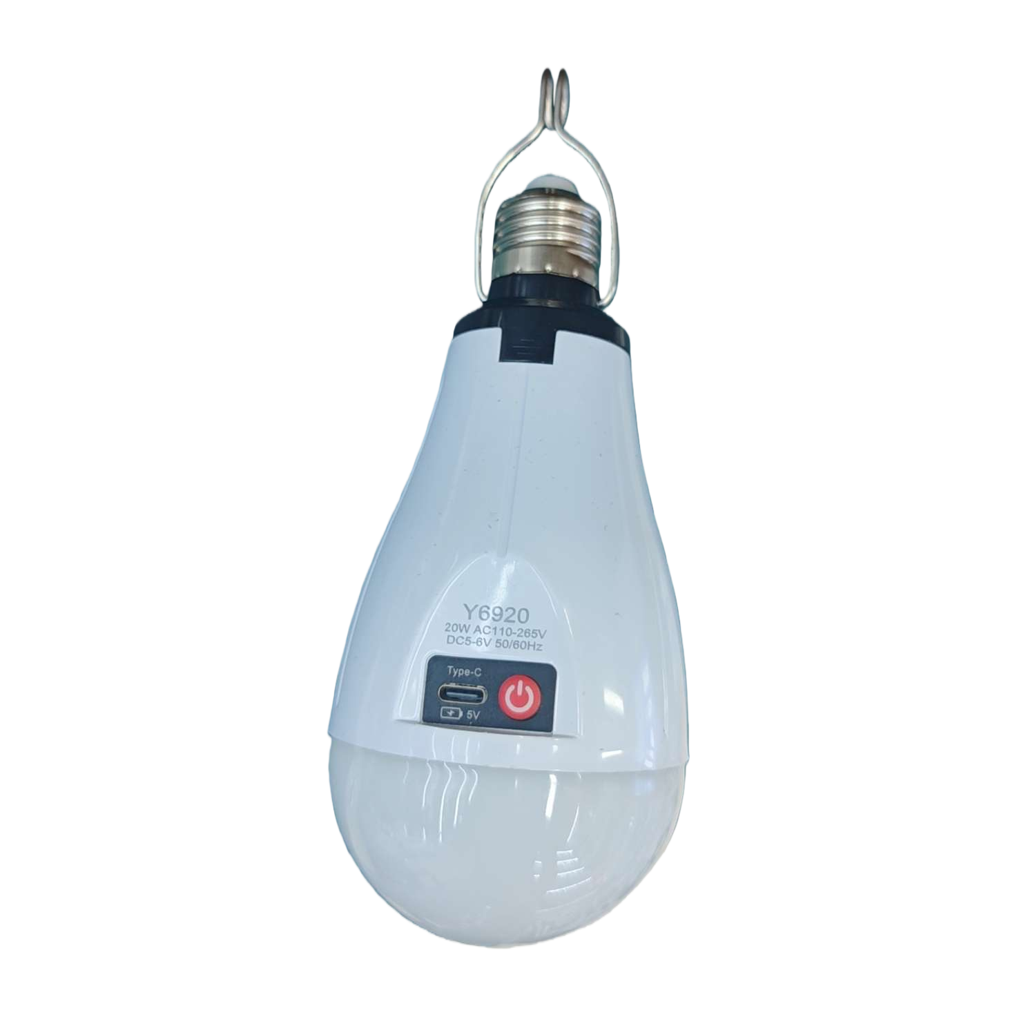 White rechargeable bulb LED dimmable portable outdoor household lighting lamp Item Picture