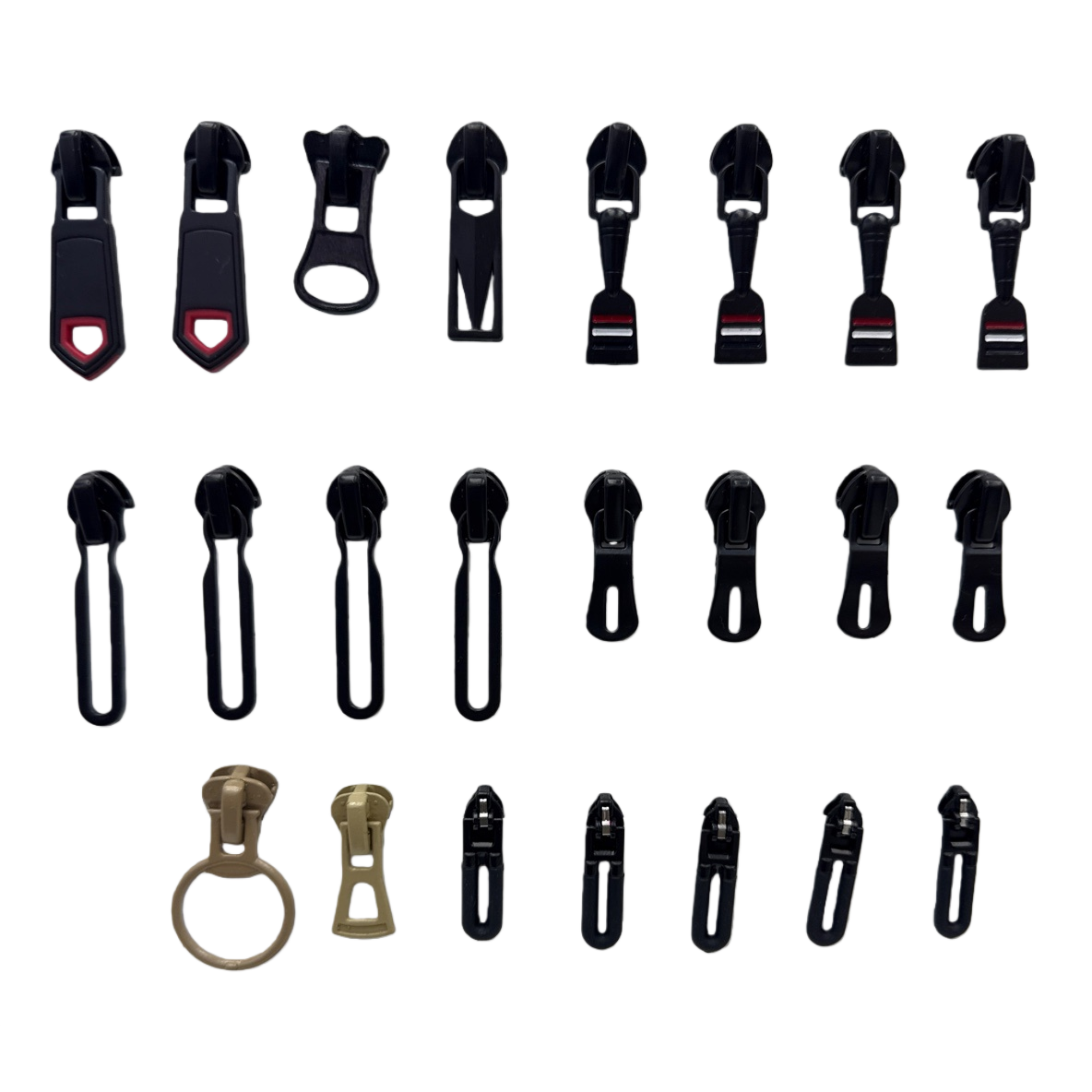 لوحات معدنية لأغطية رأس السحاب السوداء قابلة للضبط Item Picture