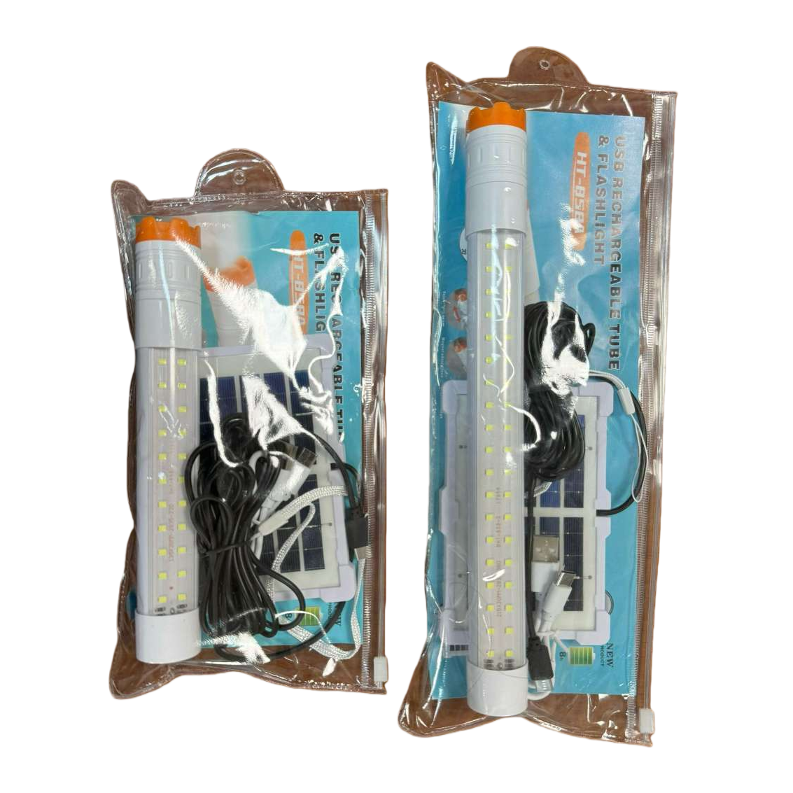 White USB rechargeable lamp tube solar charging kit Item Picture