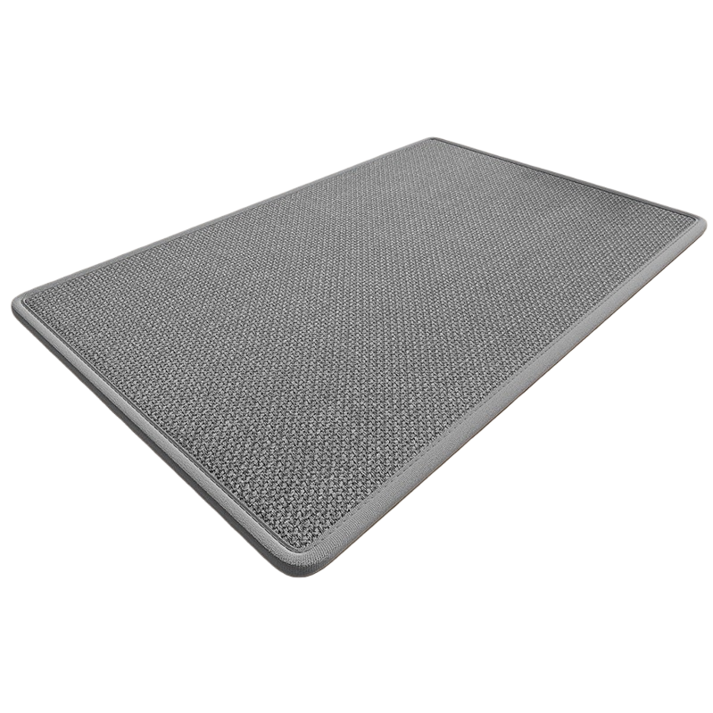 Grey woven floor mat, anti-slip and water-absorbing household entrance mat for living room and bedroom Item Picture