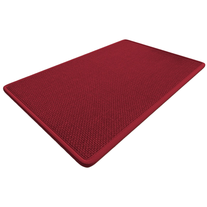 Red textured anti-slip floor mat for home bathroom and kitchen door, water-absorbing and wear-resistant Item Picture