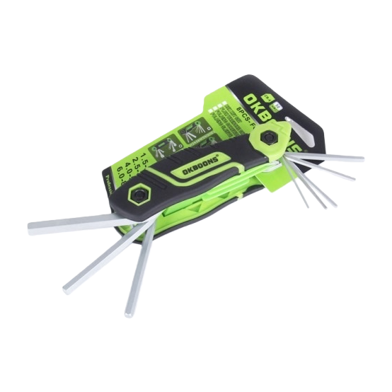 Green black handle hexagonal wrench set, hardware tools, torque wrench set Item Picture