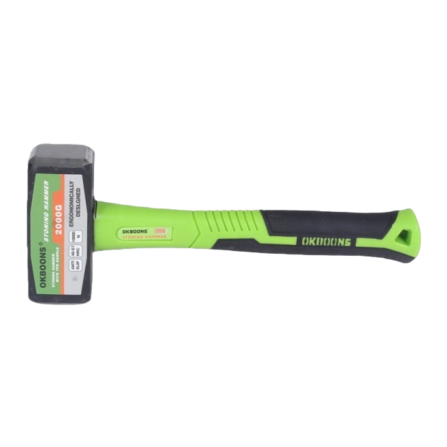 Green handle hammer, a household striking tool with a durable and anti-slip metal head Item Picture