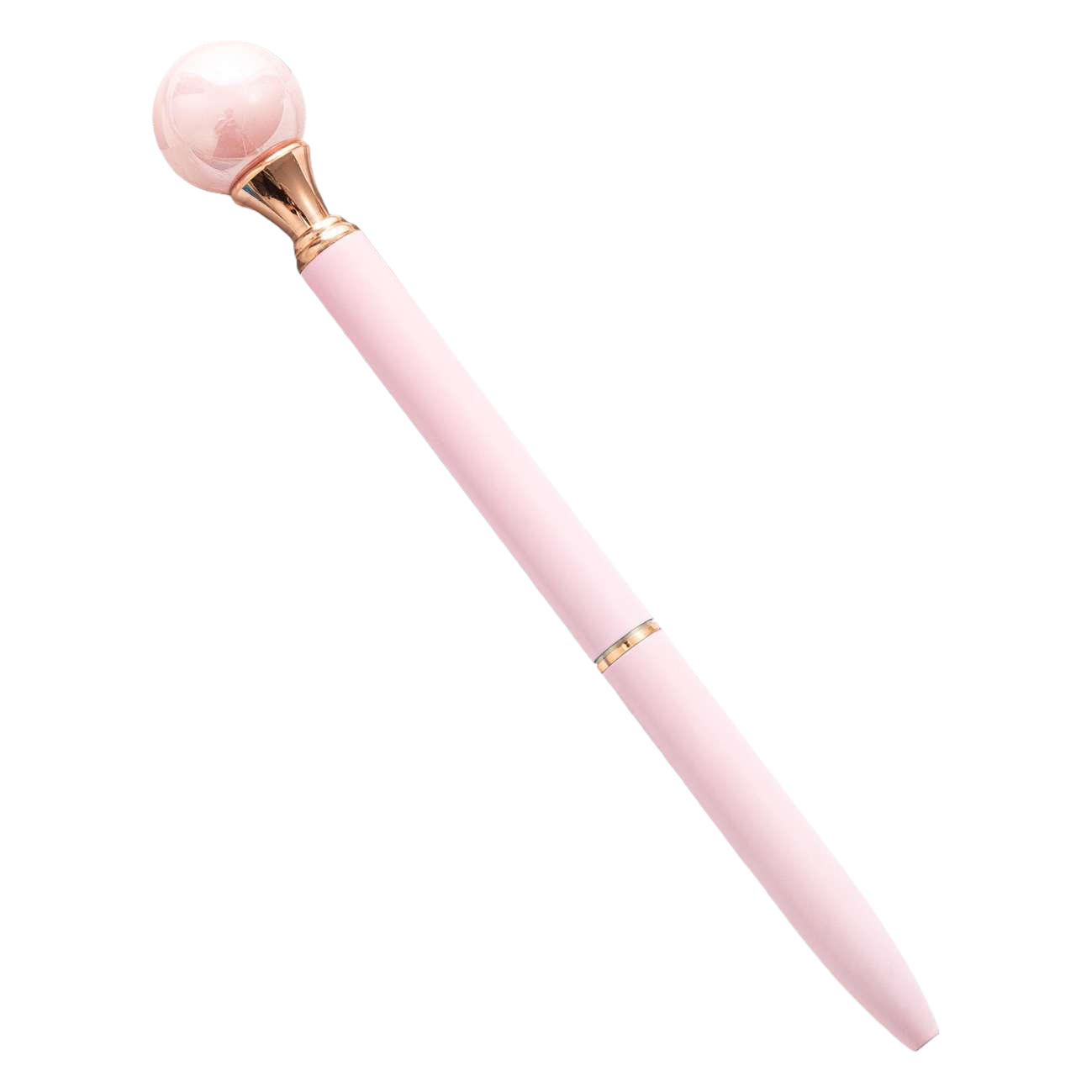 قلم وردي، وردة ذهبية مزخرفة بقلم محايد Item Picture