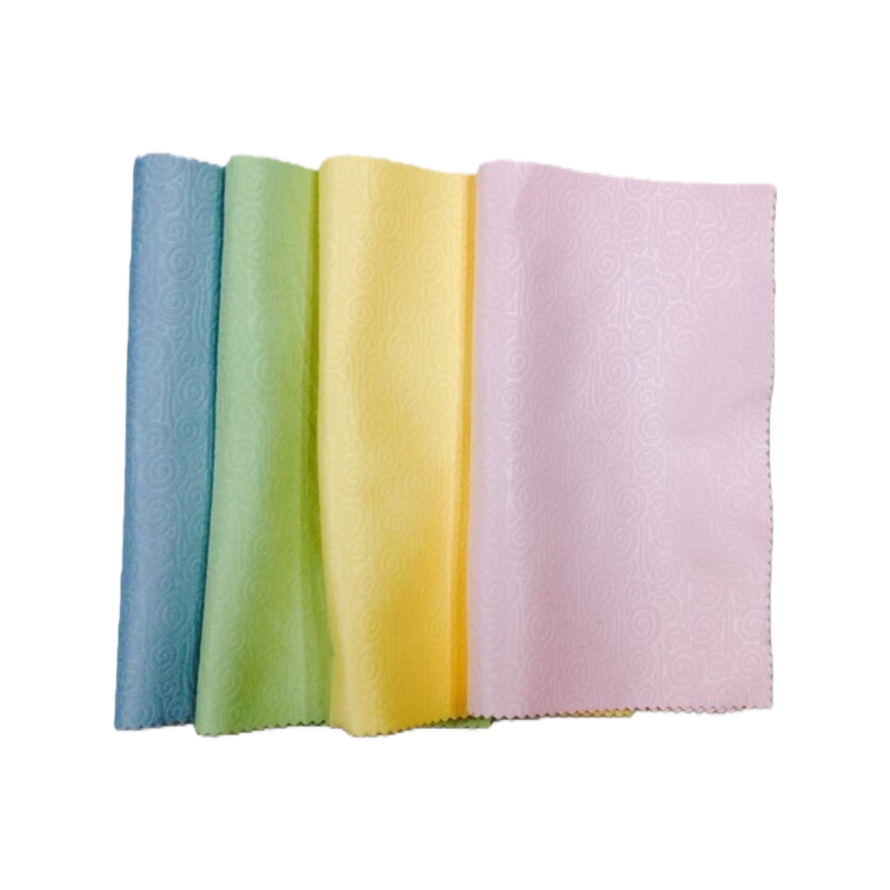 Colorful printed eyeglass cloth made of cotton and linen blend, available in multiple colors Item Picture