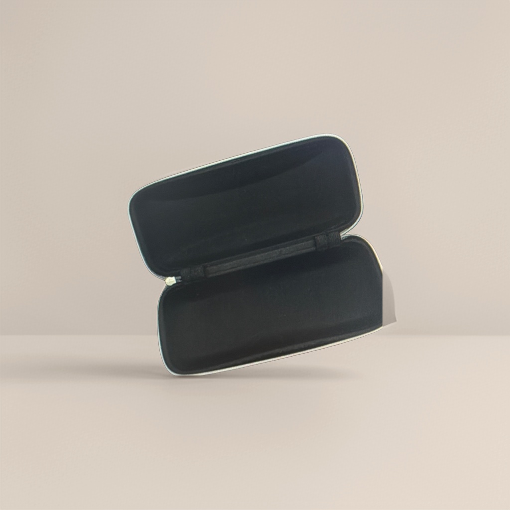 Black eyeglass case with thickened PU leather, a special anti-pressure eyeglass case for car travel Application Scenario