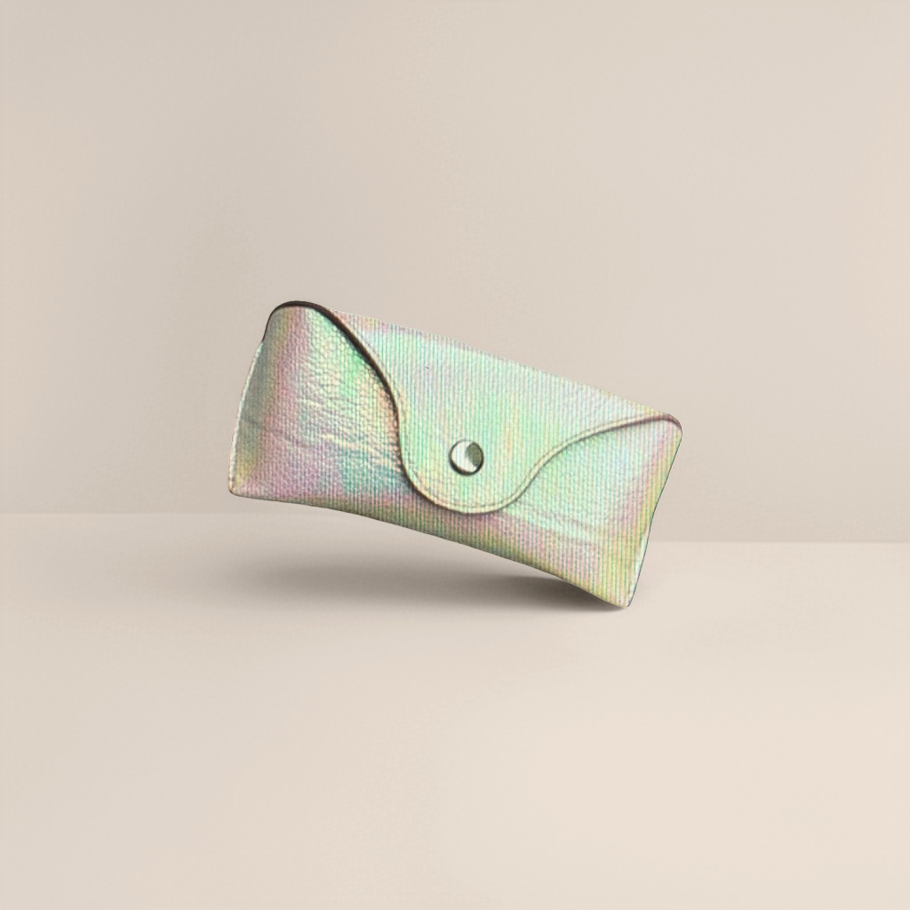 Rainbow-colored glasses case portable soft shell scratch-resistant glasses case, suitable for both men and women details Picture