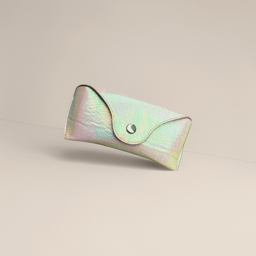Rainbow-colored glasses case portable soft shell scratch-resistant glasses case, suitable for both men and women