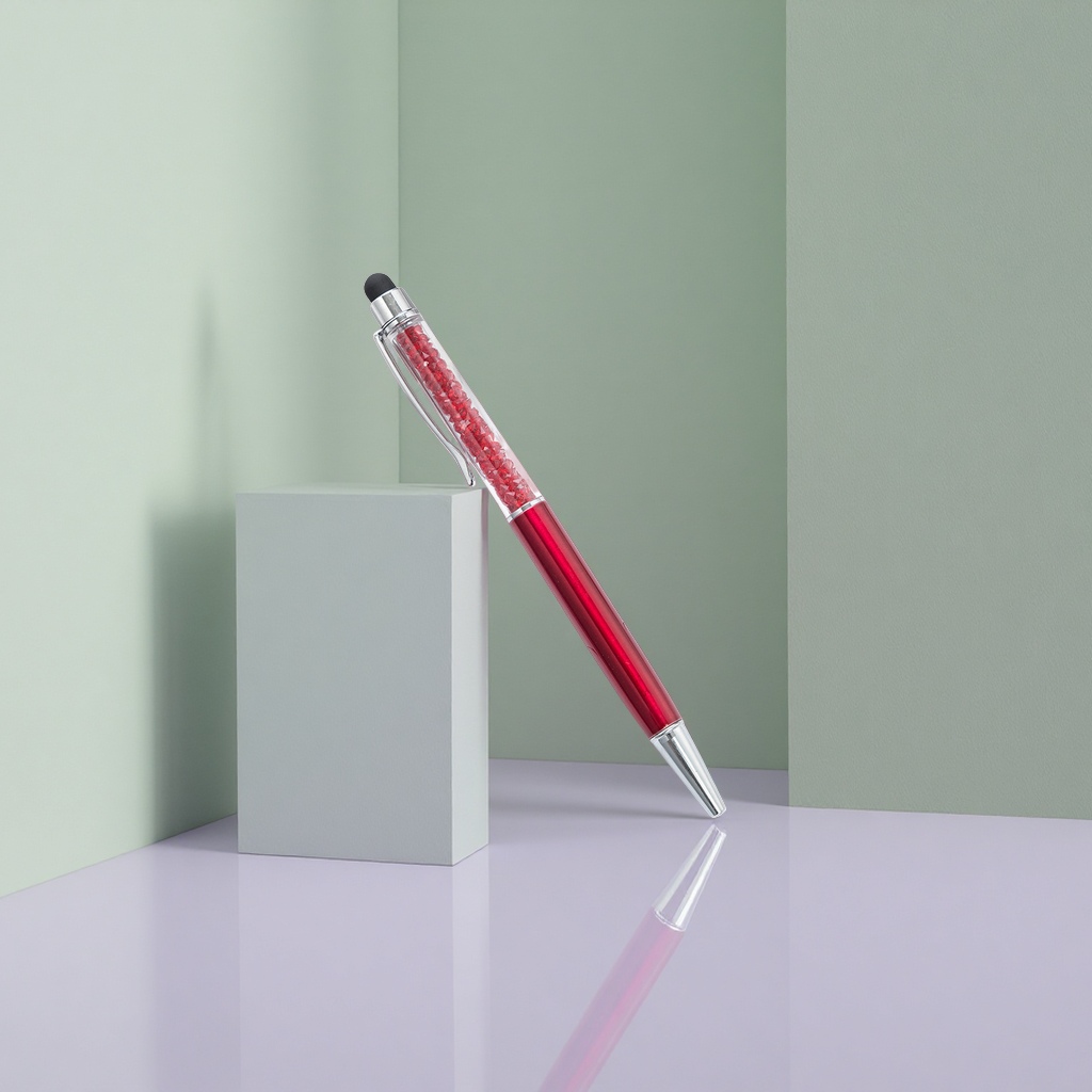 مجموعة أدوات مكتبية مبسطة من قلم الكريستال الأحمر Specification image
