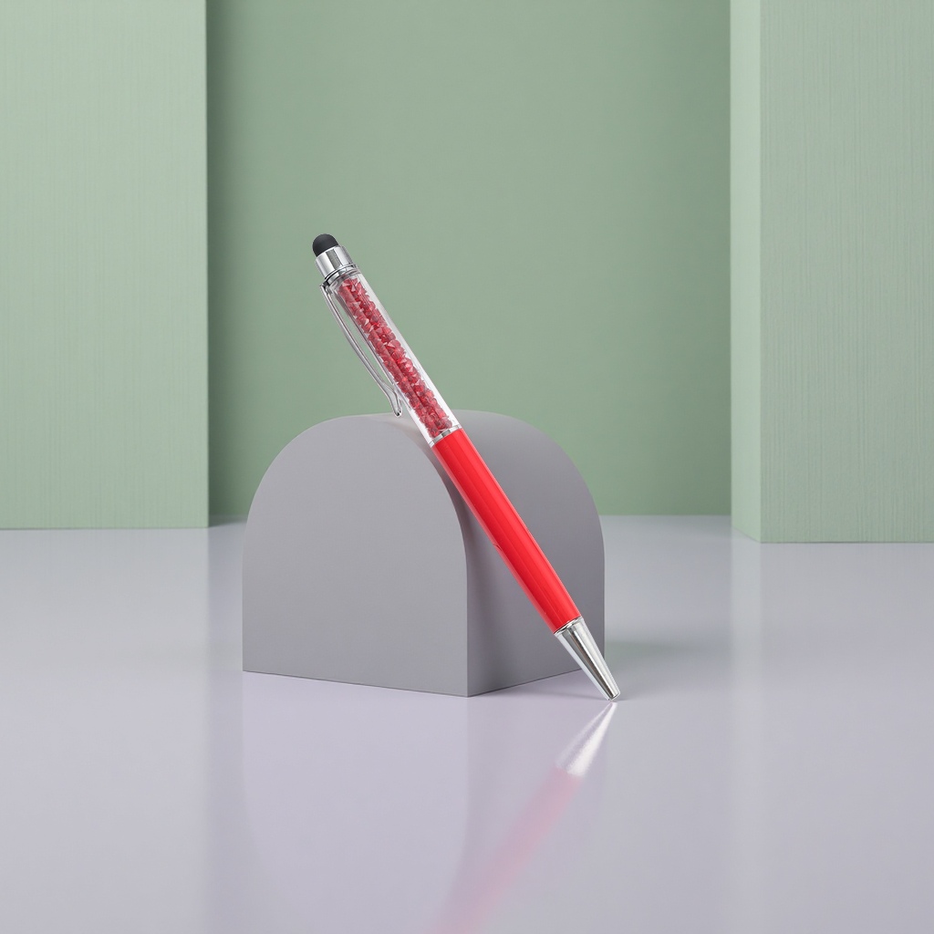 بقلم الكريستال الأحمر مزخرف مبتكر للأعمال المكتبية Specification image