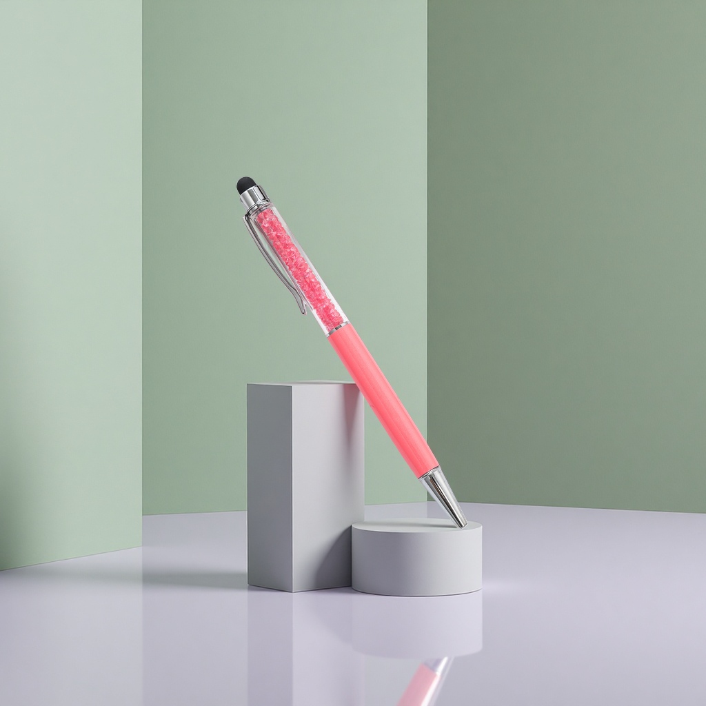 هدايا إبداعية للموضة مخصصة للتلاميذ في أقلام الكريستال الوردية Specification image