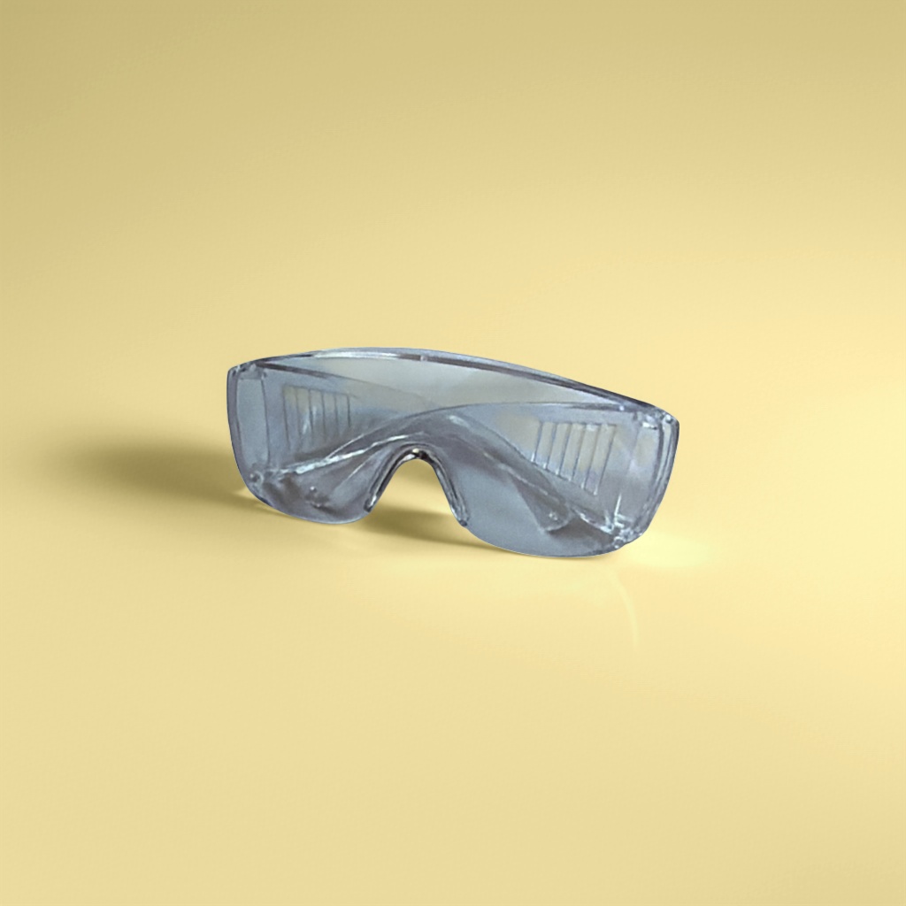 Transparent goggles are fog-proof, splash-proof, wear-resistant, provide a high-definition view, and offer a comfortable fit