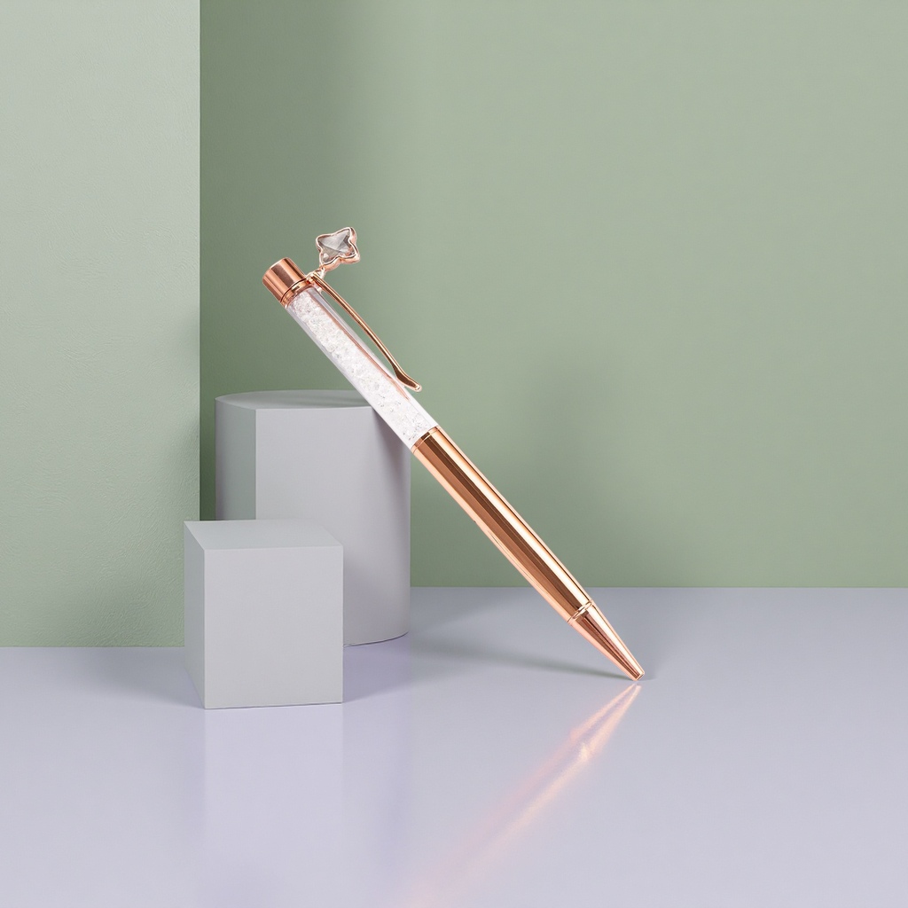 Вращающиеся ручки rose gold crystal 360 градусов по вертимуту, разработанные по дизайну изящных подарочных наборов, специально отобранные для собственного избрания