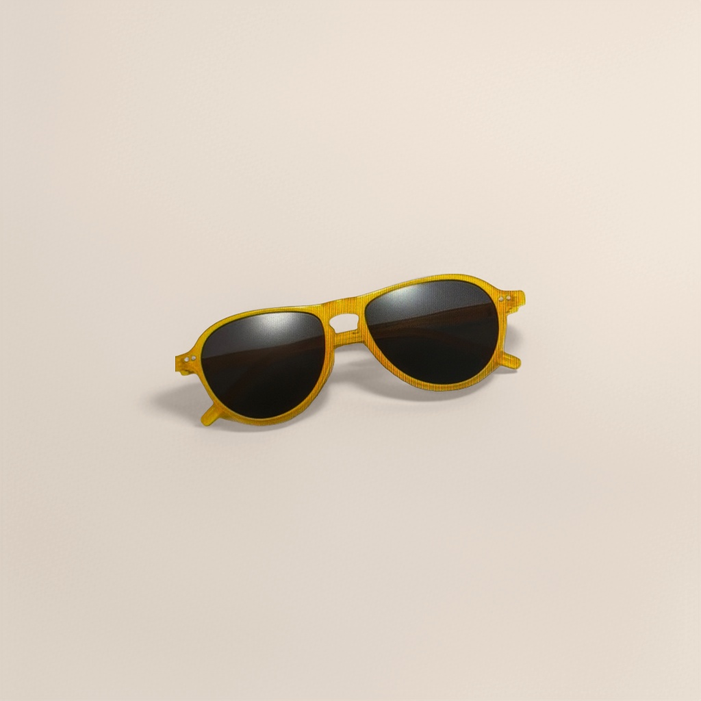 Yellow sunglasses, fashionable UV-resistant polarized sunglasses, suitable for both men and women, lightweight and comfortable details Picture