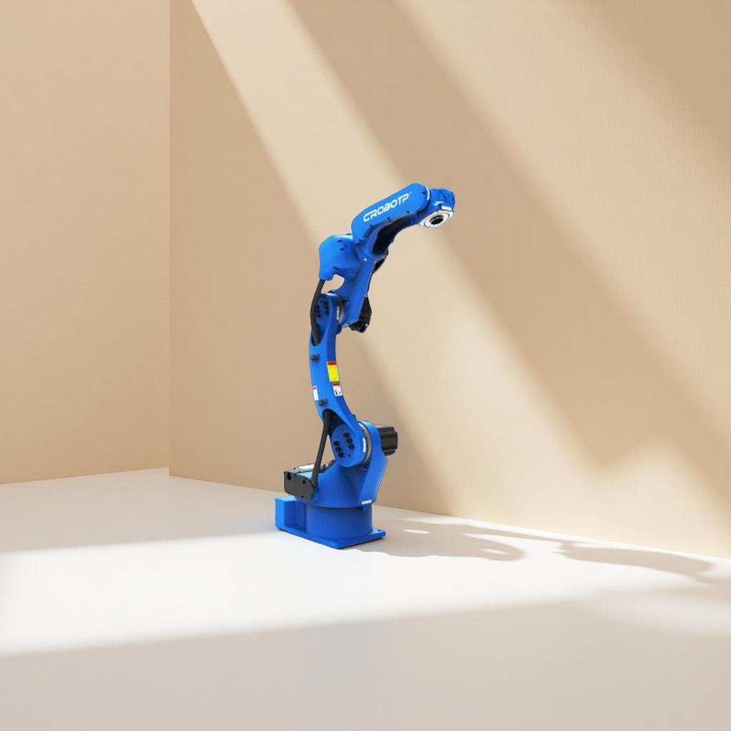 Blue robotic arm model toy, movable joint assembly, educational for children and teenagers Specification image