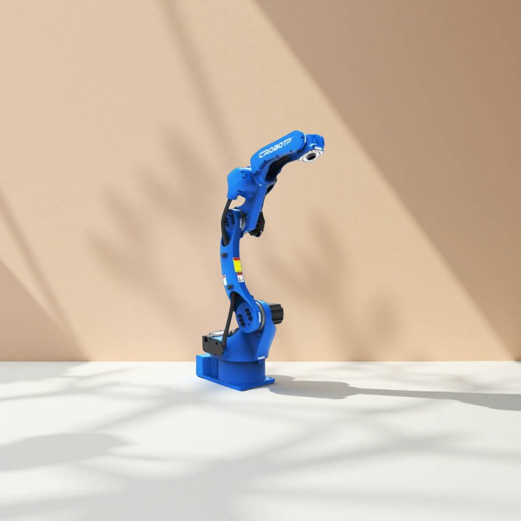 Blue robotic arm model toy, movable joint assembly, educational for children and teenagers