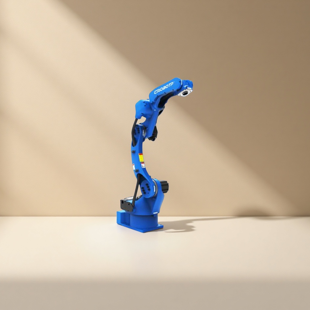Blue robotic arm model toy, movable joint assembly, educational for children and teenagers details Picture