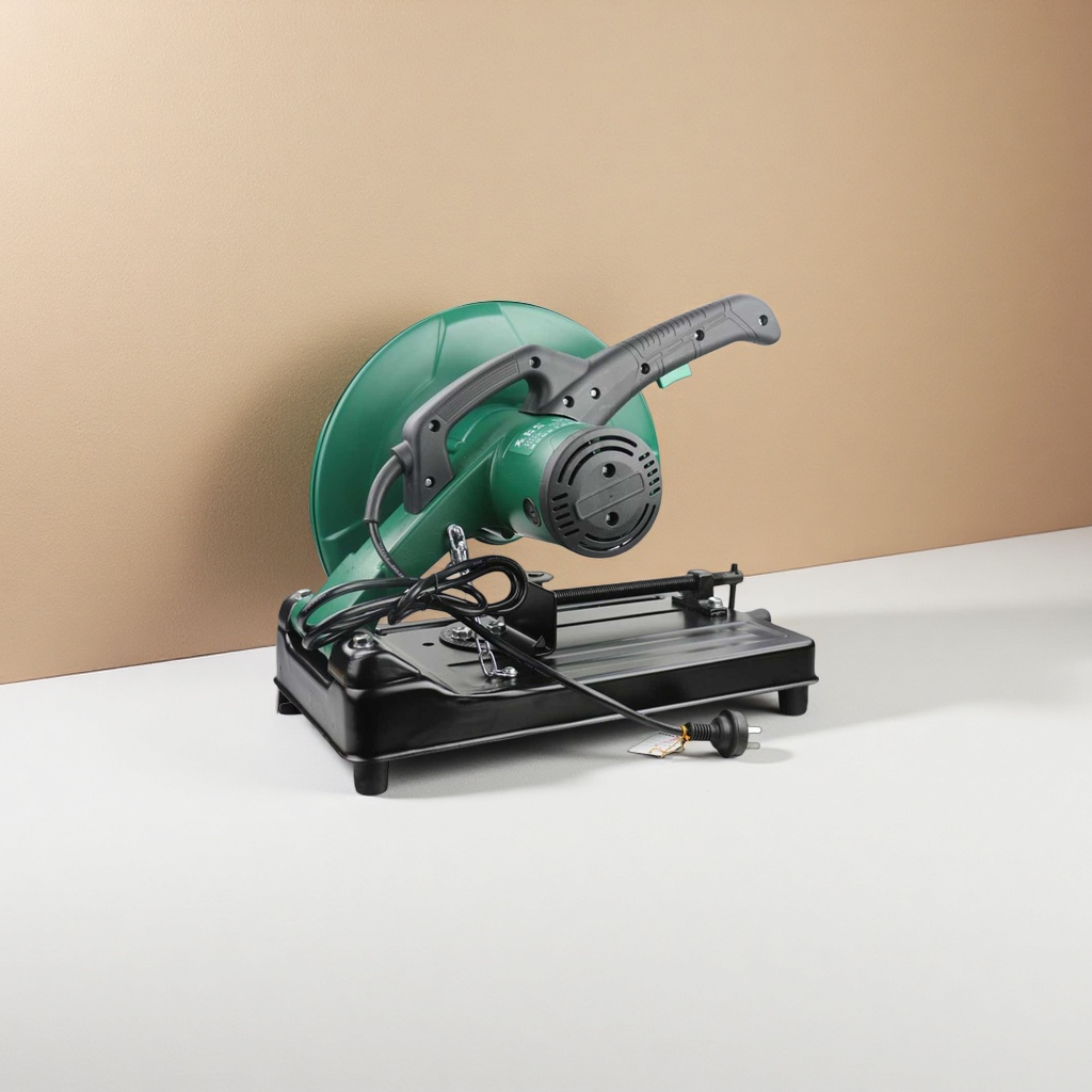 Green cutting machine, electric handheld, portable cutting tool for both metal and wood