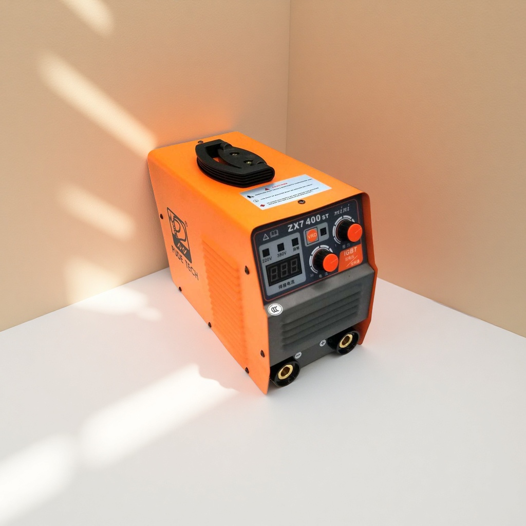 Orange electric welding machine, DC manual arc welding machine, 220V household, small and portable details Picture