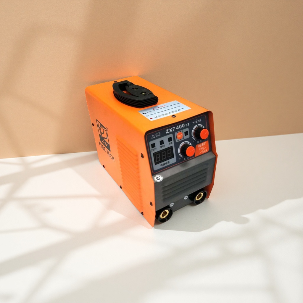 Orange electric welding machine, DC manual arc welding machine, 220V household, small and portable