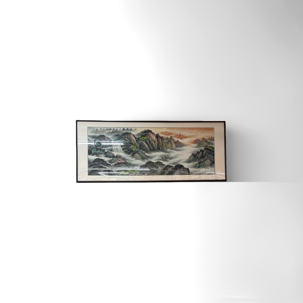 山水画挂画客厅卧室装饰画中式复古艺术壁画