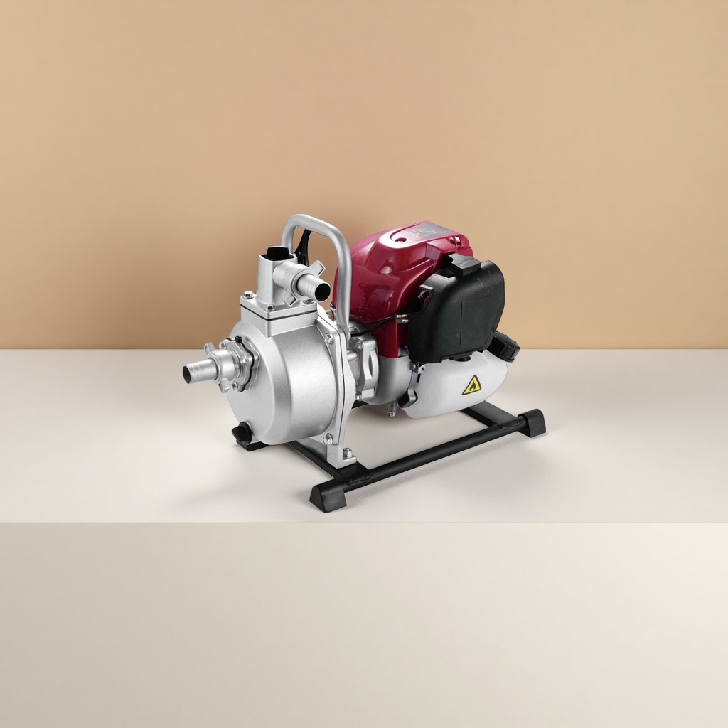 Red engine, silver pump body, household pressurized self-priming water pump, silent and energy-saving details Picture