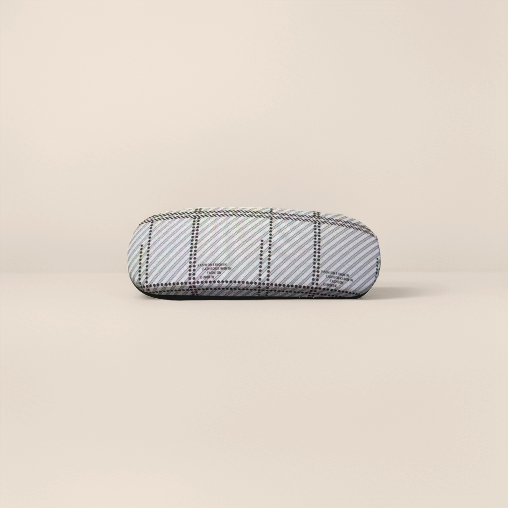 Striped design glasses case, portable soft shell scratch-resistant protective glasses case
