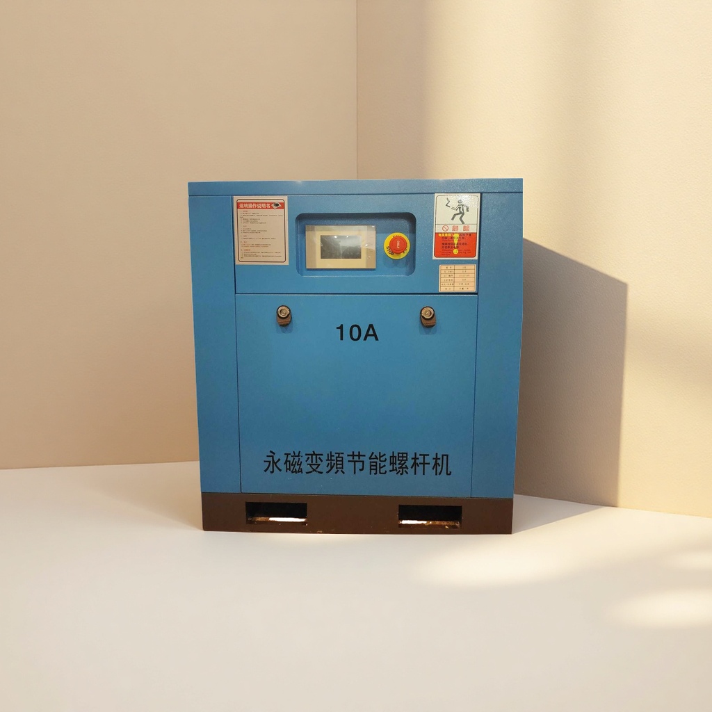 Blue permanent magnet variable frequency energy-saving screw air compressor Specification image