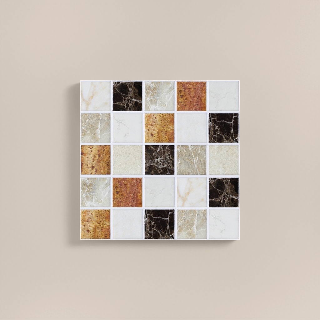Bathroom wall decoration, tile stickers, kitchen self-adhesive wall stickers, waterproof and oil-proof mosaics, waistline stickers, decorative tile stickers Application Scenario