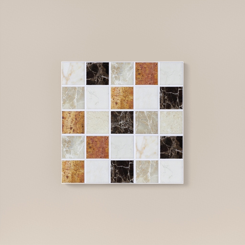 Bathroom wall decoration, tile stickers, kitchen self-adhesive wall stickers, waterproof and oil-proof mosaics, waistline stickers, decorative tile stickers Specification image