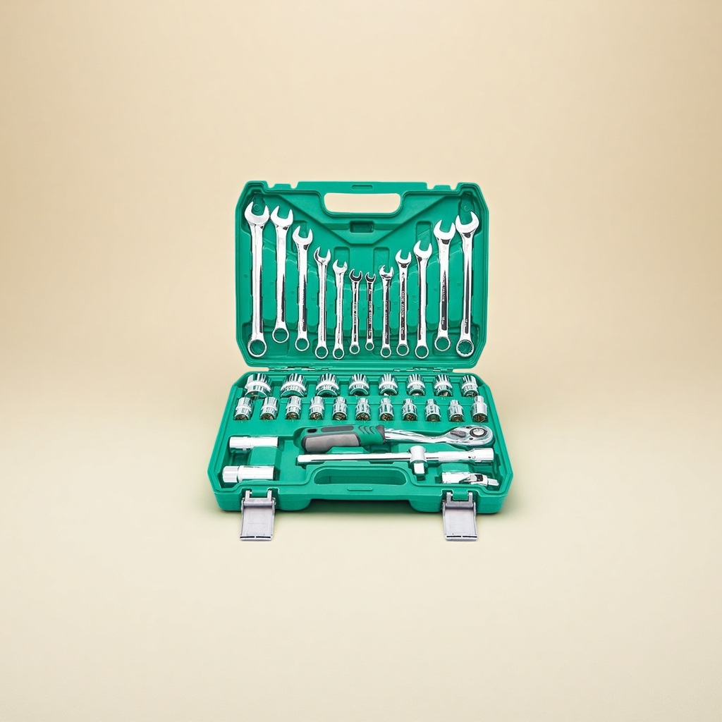 مجموعة أدوات أدوات خضراء، مجموعة مفاتيح متعدد الأغراض من أجل الصيانة المنزلية Specification image