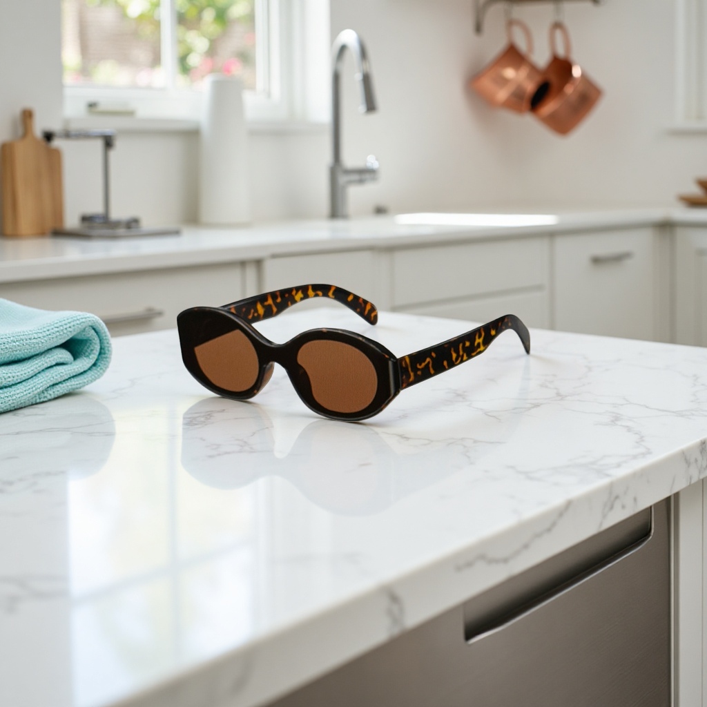 Tortoiseshell patterned fashionable sunglasses with UV protection and polarized light, suitable for both men and women Application Scenario