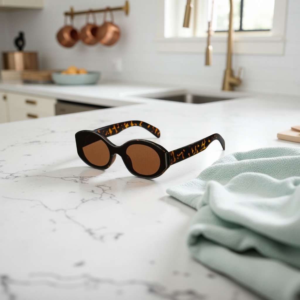 Tortoiseshell patterned fashionable sunglasses with UV protection and polarized light, suitable for both men and women details Picture