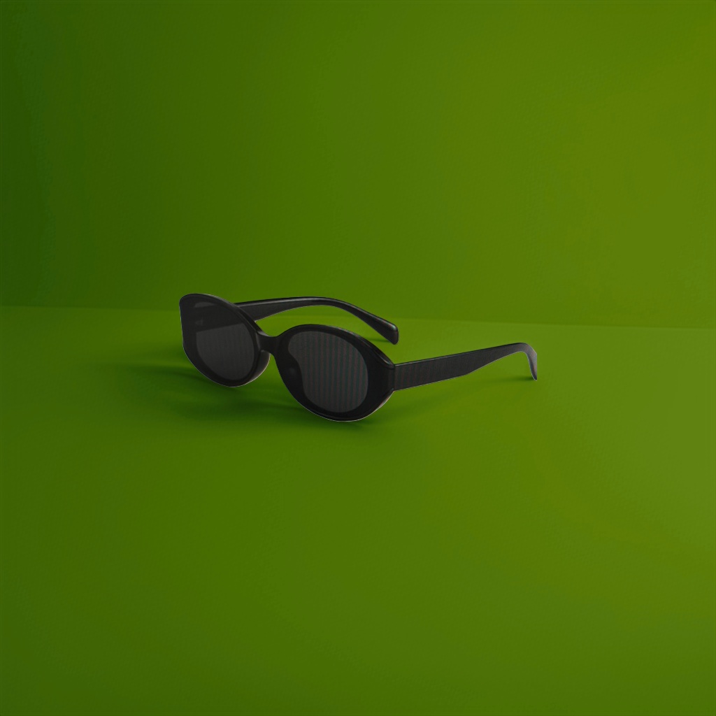 Black oval sunglasses for fashionable sun protection and polarized light, suitable for both men and women Application Scenario