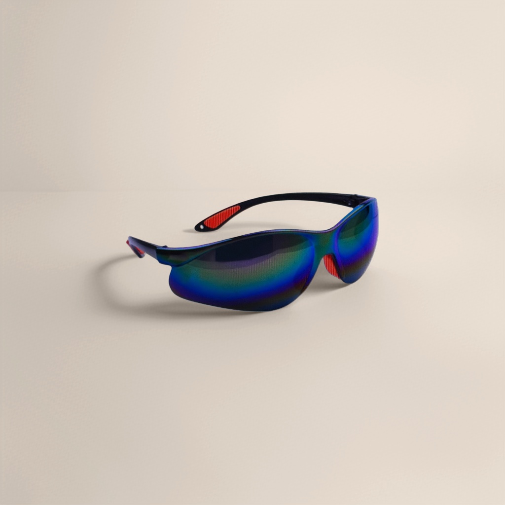 Color goggles, anti-fog and scratch-resistant high-definition protective glasses, men's and women's universal sports safety glasses details Picture