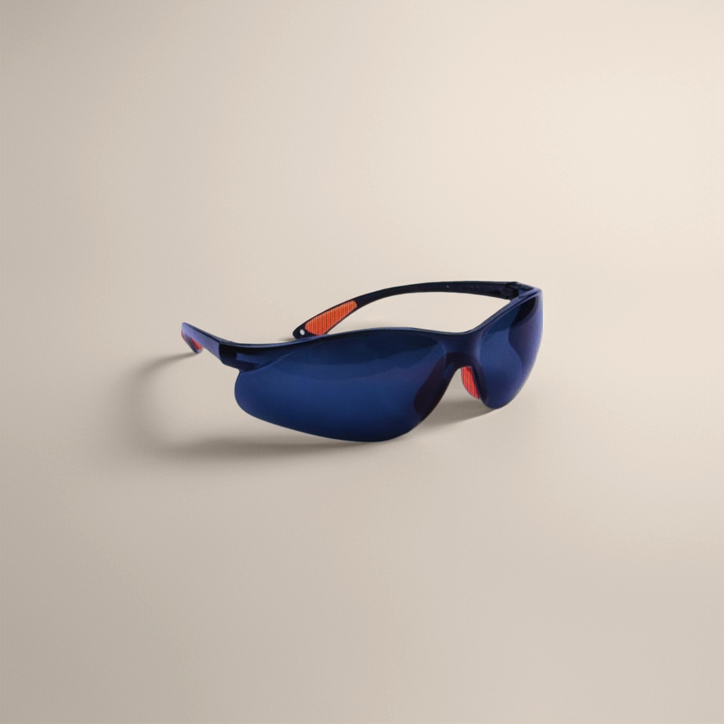 Black frame, orange detail goggles, blue light protection, high-definition and comfortable to wear details Picture