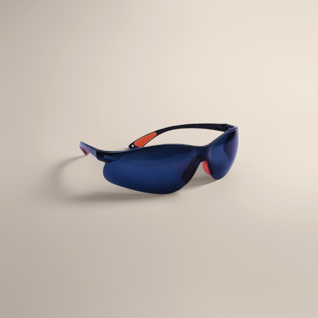 Black frame, orange detail goggles, blue light protection, high-definition and comfortable to wear