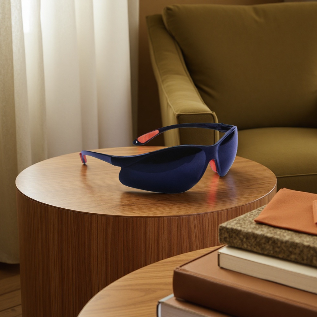 نظارات سوداء واقية من اللون الازرق Specification image