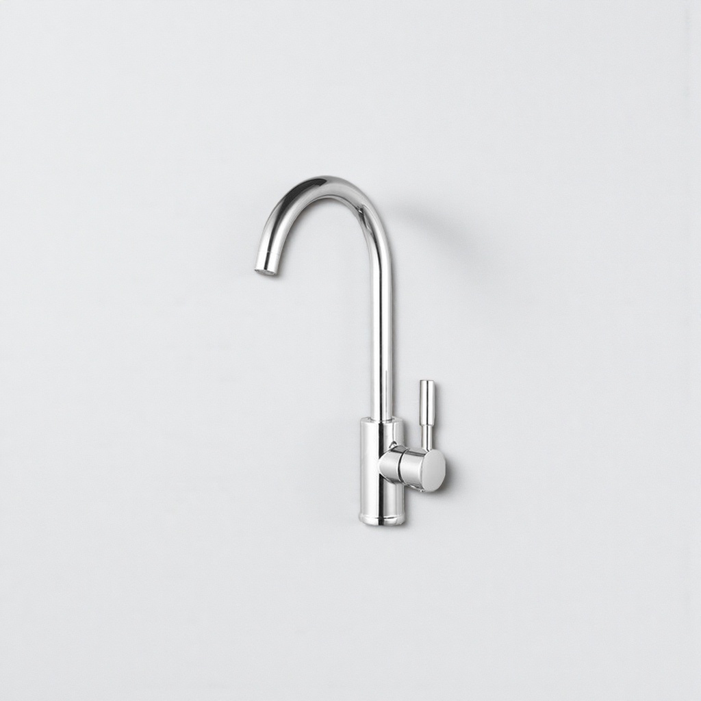 Silver faucet, stainless steel kitchen pull-out cold and hot dual-control sink faucet