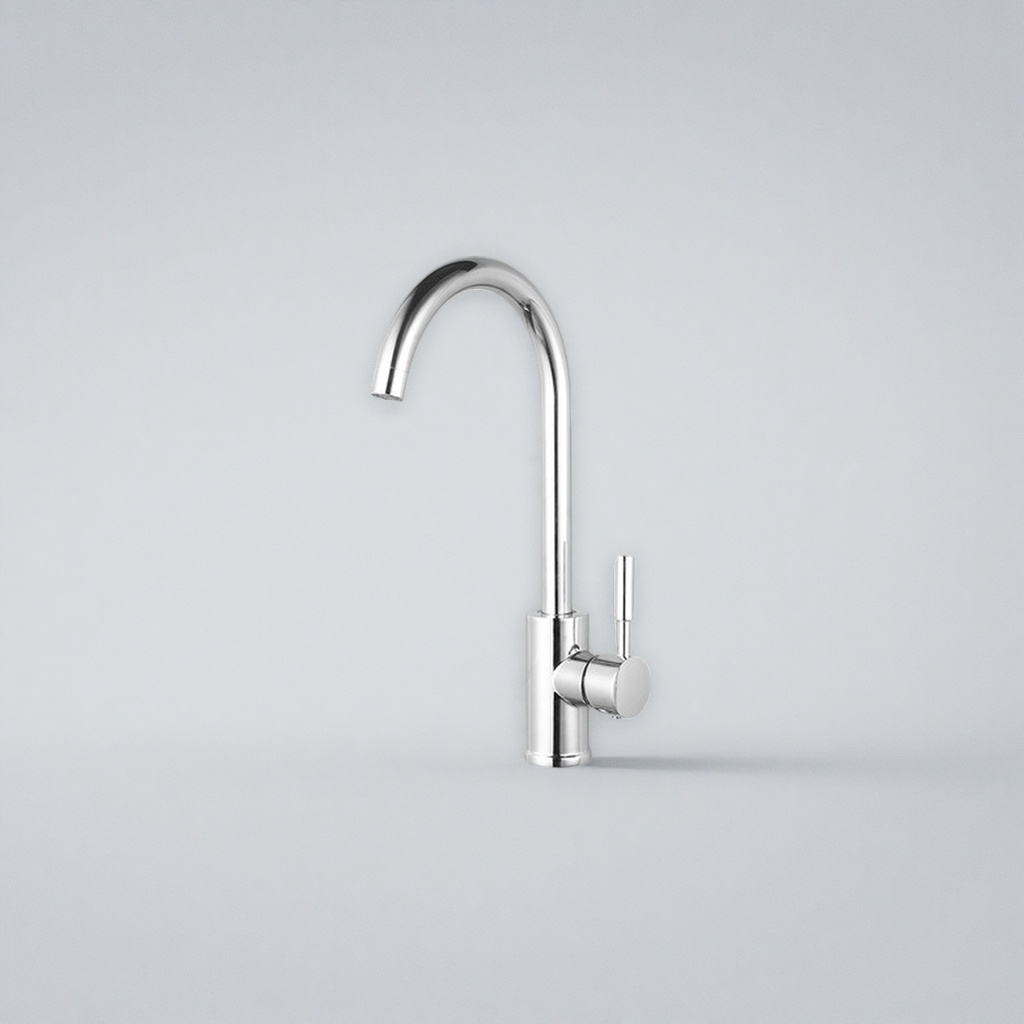 Silver faucet, stainless steel kitchen pull-out cold and hot dual-control sink faucet Application Scenario