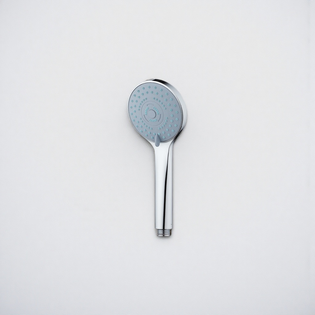 Silver handheld showerhead, 360-degree rotating anti-scald water-saving shower head Specification image