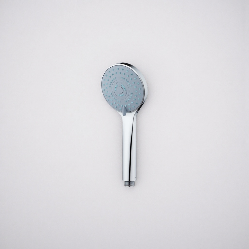 Silver handheld showerhead, 360-degree rotating anti-scald water-saving shower head details Picture