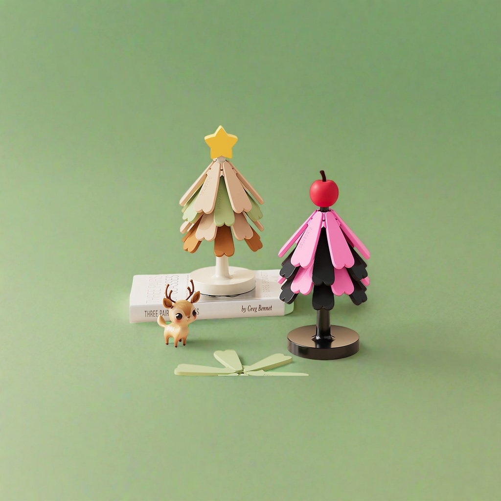 Silicone small tree heat-insulating placemats, anti-heat and anti-slip table MATS, kitchenware details Picture