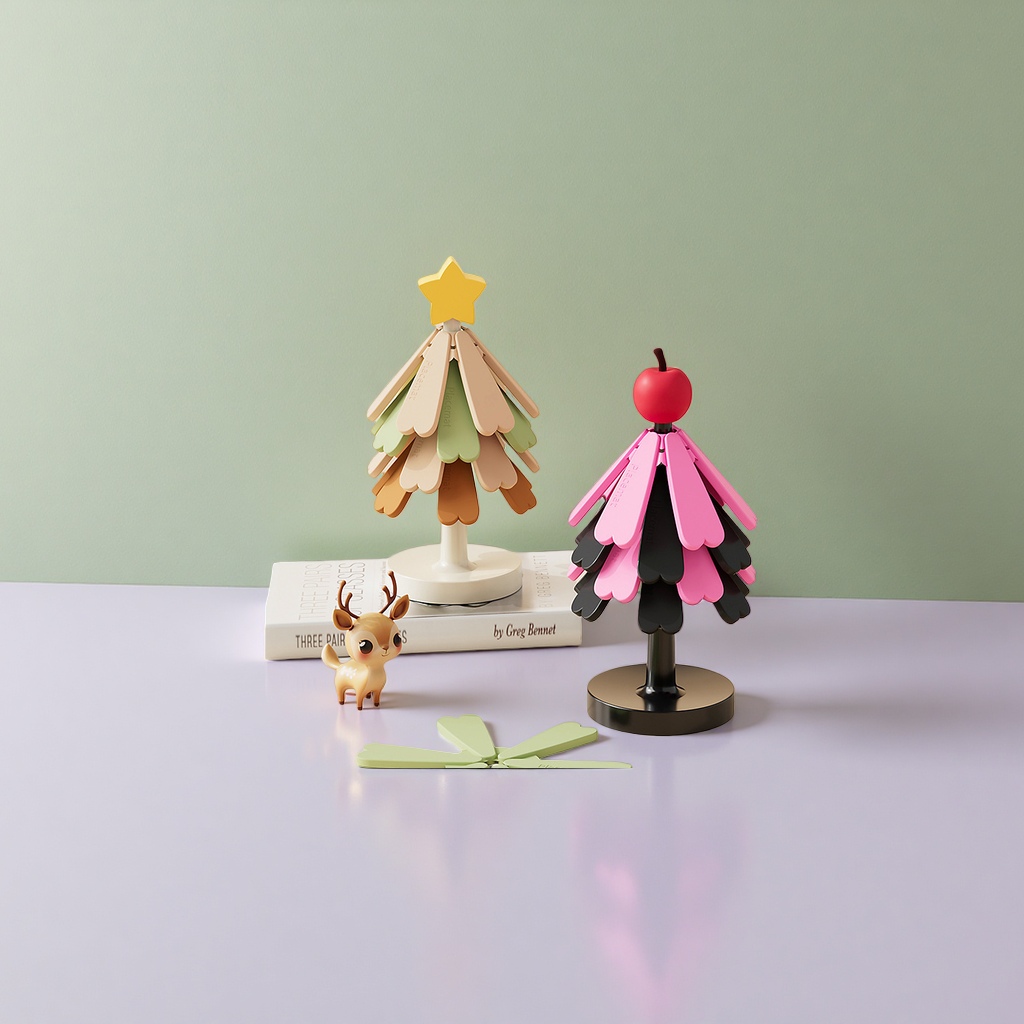 Silicone small tree heat-insulating placemats, anti-heat and anti-slip table MATS, kitchenware