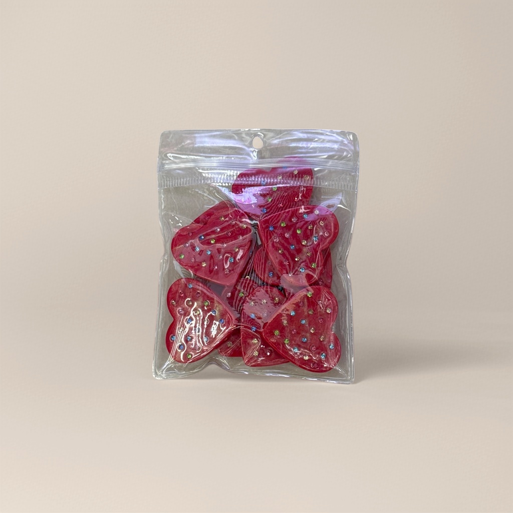 红色心形装饰贴纸 手账墙贴DIY创意家居办公用品