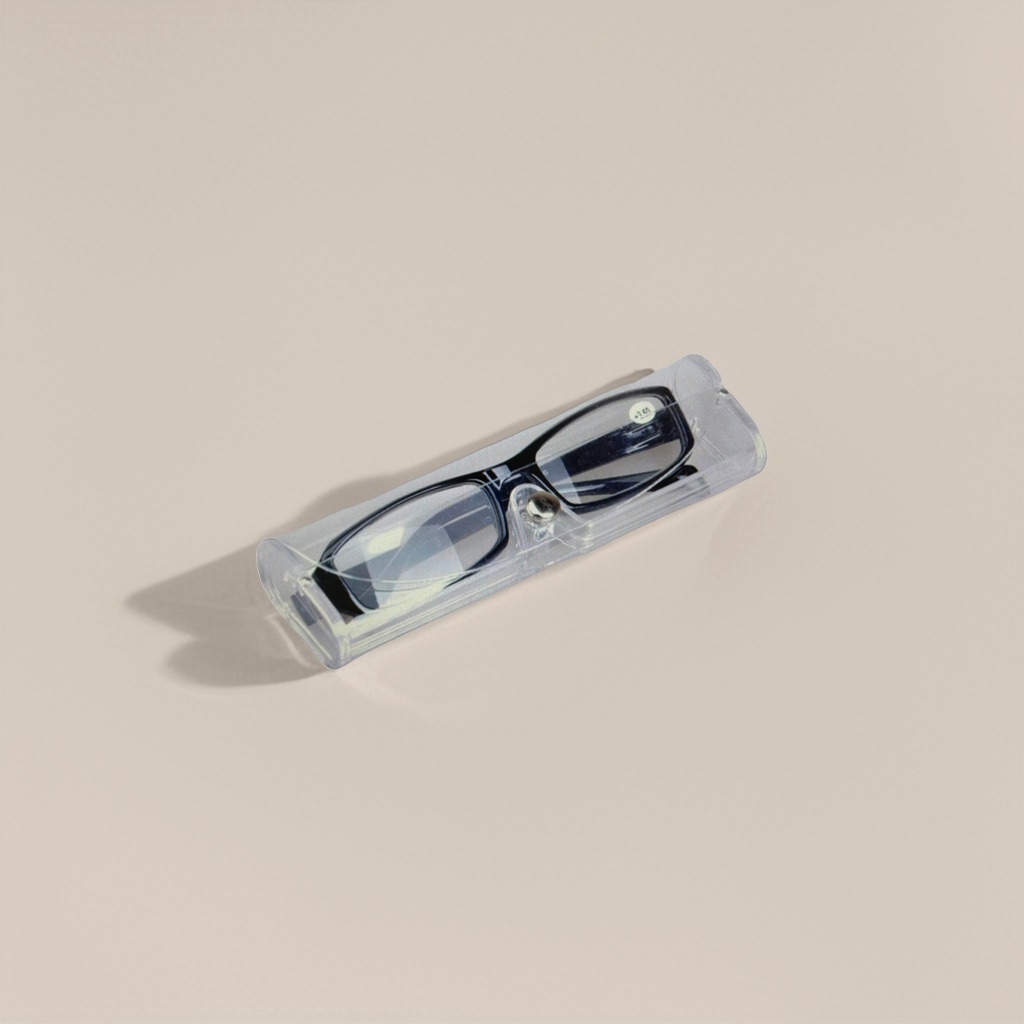 The black-framed glasses are fashionable, lightweight and anti-blue light for myopia. The frames can be equipped with lenses Specification image