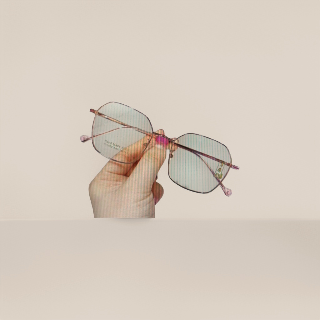Brown thin-framed glasses, fashionable and lightweight, with metal frames suitable for both men and women Application Scenario