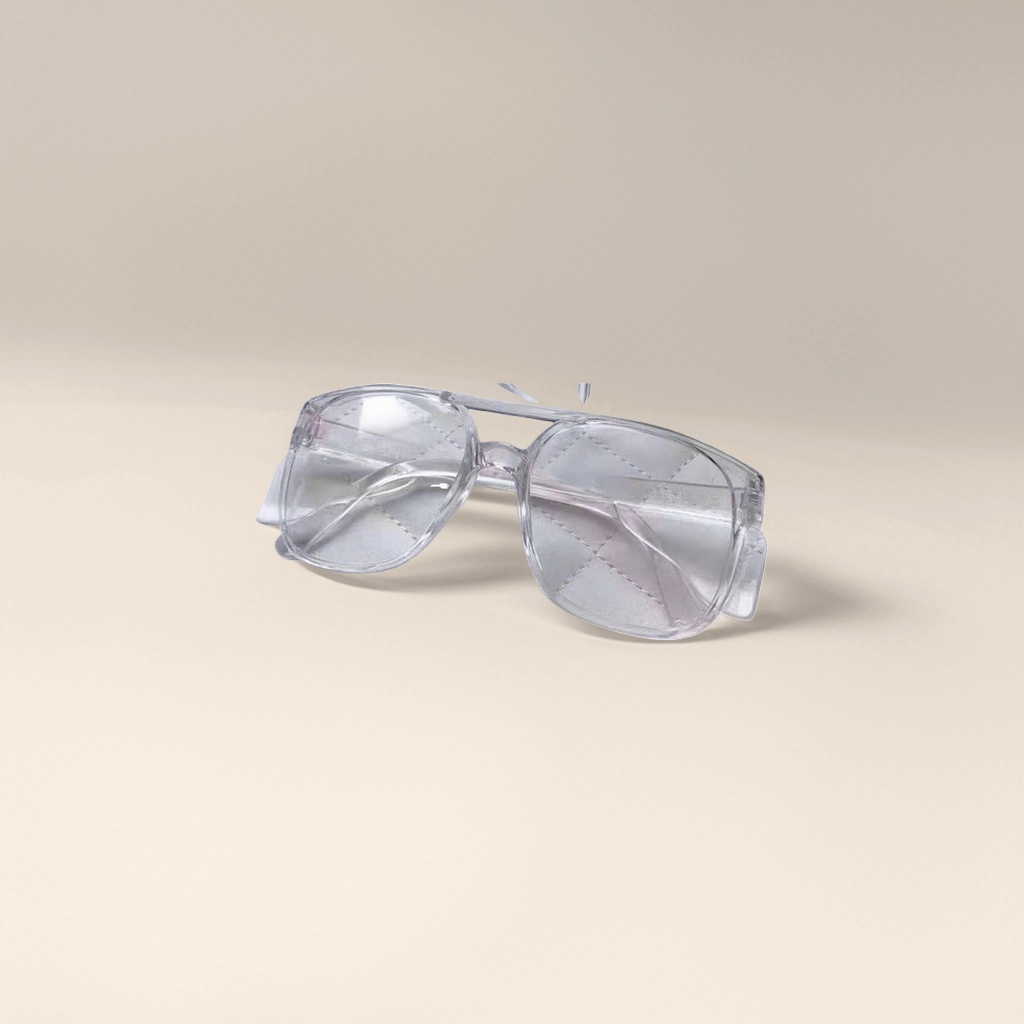Transparent lens, lightweight frame, anti-blue light myopia optical glasses details Picture