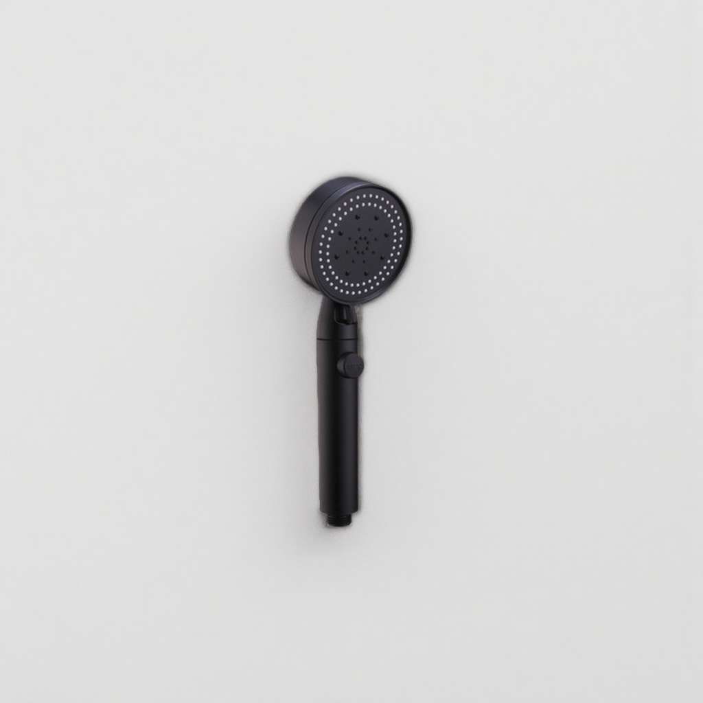 Black handheld showerhead, thickened ABS anti-scald constant pressure shower head, upgraded for home use in bathrooms Application Scenario
